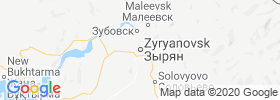 Zyryanovsk map